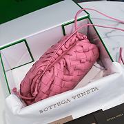Fortok Bottega Veneta Intrecciato Pouch Pink 23x13x8cm  - 4