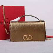 Fortok Valentino Garavani Vring Chain Handbag Gold 19x4x10.5cm - 1