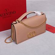 Fortok Valentino Garavani Vring Chain Handbag Beige 19x4x10.5cm - 4