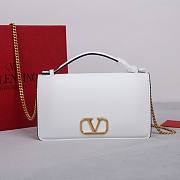 Fortok Valentino Garavani Vring Chain Handbag White 19x4x10.5cm - 1