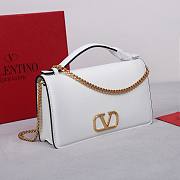 Fortok Valentino Garavani Vring Chain Handbag White 19x4x10.5cm - 5