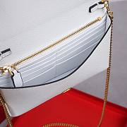 Fortok Valentino Garavani Vring Chain Handbag White 19x4x10.5cm - 4