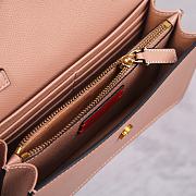 Fortok Valentino Vsling Grainy Calfskin Clutch Beige with Shoulder Strap 20x10.5x4cm - 4