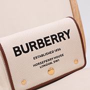 Fortok Burberry Canvas Horseferry Small Crossbody Bag 18x12x8cm - 4