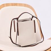  Fortok Burberry Small Logo Graphic Canvas Peggy Bucket Bag 21x25x16.5cm - 2