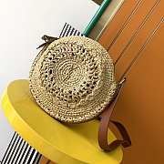 Fortok Saint Laurent Sac Round Beige Bag 17x17x5.5cm - 1