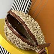 Fortok Saint Laurent Sac Round Beige Bag 17x17x5.5cm - 4