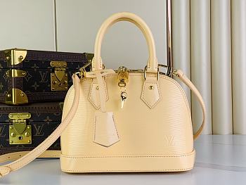 Fortok Louis Vuitton Alma BB Bag Yellow M24597 23.5x17.5x11.5cm