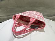 Fortok Dior Dioriviera Hat Basket Bag Candy Pink Toile de Jouy Embroidery 35x20.5x11cm - 5