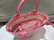 Fortok Dior Dioriviera Hat Basket Bag Candy Pink Toile de Jouy Embroidery 35x20.5x11cm - 4