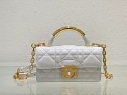 Fortok Dior Ange Bag White Macrocannage Calfskin 20x12x5cm - 1