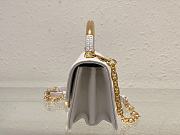 Fortok Dior Ange Bag White Macrocannage Calfskin 20x12x5cm - 6