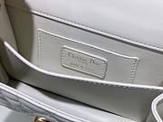 Fortok Dior Ange Bag White Macrocannage Calfskin 20x12x5cm - 2