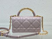 Fortok Dior Ange Bag Light Pink Macrocannage Calfskin 20x12x5cm - 6