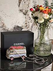 Fortok Chanel Mini Van Minaudiere in Plexi, Enamel  9.4×16×8.7cm - 2