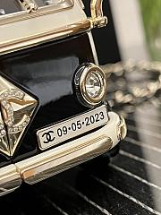 Fortok Chanel Mini Van Minaudiere in Plexi, Enamel Black  9.4×16×8.7 cm - 2
