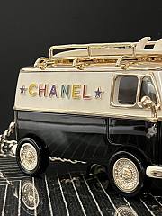 Fortok Chanel Mini Van Minaudiere in Plexi, Enamel Black  9.4×16×8.7 cm - 6
