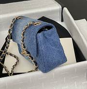 Fortok Chanel 24S Gradient Denim CF Flap Bag 20cm  - 4