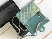 Fortok Chanel 24S Gradient Light Green CF Flap Bag 20cm - 6
