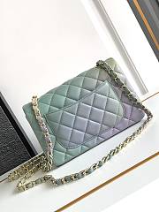 Fortok Chanel 24S Gradient Light Green CF Flap Bag 20cm - 4