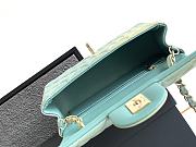 Fortok Chanel 24S Gradient Light Green CF Flap Bag 20cm - 2