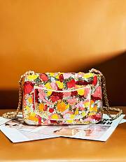 Fortok Chanel Spring and Summer Limited Edition Sequin Bag Orange 20cm - 6