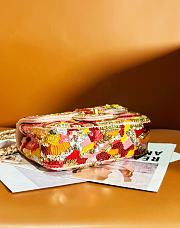 Fortok Chanel Spring and Summer Limited Edition Sequin Bag Orange 20cm - 5