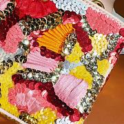 Fortok Chanel Spring and Summer Limited Edition Sequin Bag Orange 20cm - 2