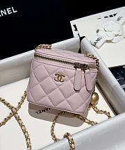 Fortok Chanel 24K Little Golden Ball Vanity Case Pink 11x8.5x7cm - 1