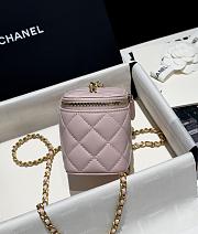Fortok Chanel 24K Little Golden Ball Vanity Case Pink 11x8.5x7cm - 5
