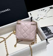 Fortok Chanel 24K Little Golden Ball Vanity Case Pink 11x8.5x7cm - 4