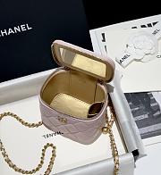 Fortok Chanel 24K Little Golden Ball Vanity Case Pink 11x8.5x7cm - 2