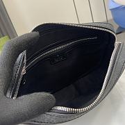 Fortok Gucci Small GG Crossbody Bag With Tag Black Leather 795465 16.5x 24x4.5cm - 5