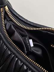 Fortok MiuMiu Wander Hobo Bag Black 18x25x7cm - 3