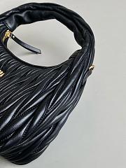 Fortok MiuMiu Wander Hobo Bag Black 18x25x7cm - 2