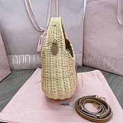 Fortok MiuMiu Wander Wicker Tote Bag 20x17x6cm - 5