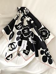 Fortok Chanel Silk 18 Momme Scarf 90x90cm - 5