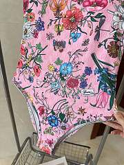 Fortok Gucci Pink Flower Swimsuit  - 3