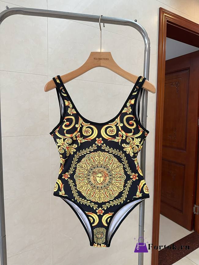 Fortok Versace Swimsuit Gold & Black - 1