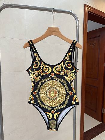 Fortok Versace Swimsuit Gold & Black