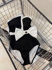 Fortok Chanel Bow Swimsuit Black & White - 2