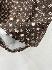 Fortok Louis Vuiton Monogram Short Top & Shorts White & Brown Set - 5