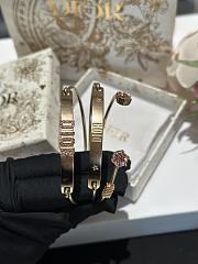 Fortok Dior Pink Diamond, Logo & Star Bracalet Set - 6
