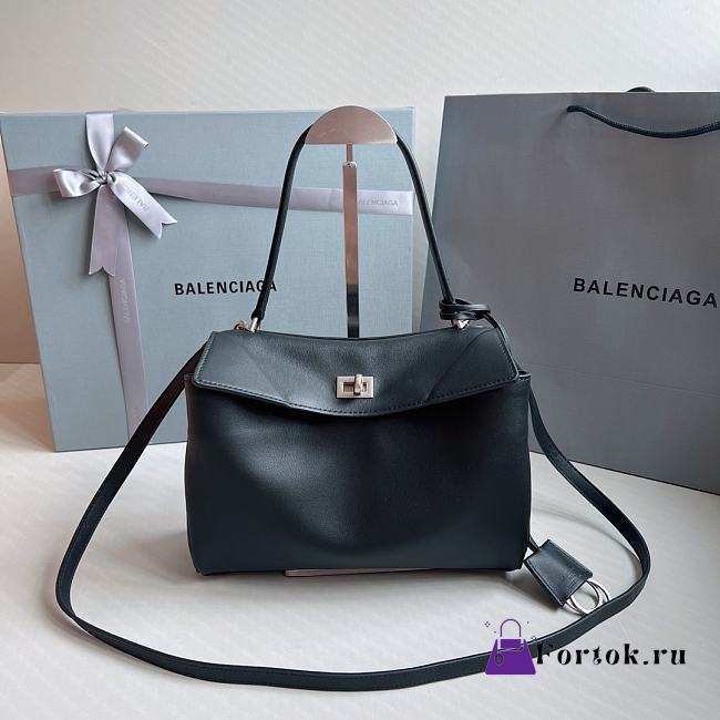 Fortok Balenciaga Rodeo Bag in Black 28x20x10cm - 1