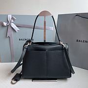 Fortok Balenciaga Rodeo Bag in Black 28x20x10cm - 3