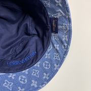 Fortok Louis Vuitton Monogram Essential Bucket Bag Denim  - 2