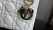 Fortok Dior Classic Lady Diana Bag Black & White 17x7x15cm - 2