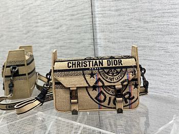 Fortok Dior Camp Bag Beige 23x15x8cm