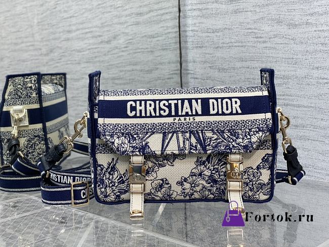 Fortok Dior DiorCamp Reve'd Infini Bag Blue 23x15x8cm - 1