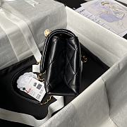 Fortok Chanel Mini Flap Bag Black With Pearl Top Handle AS5001 12.5×19×7cm - 6